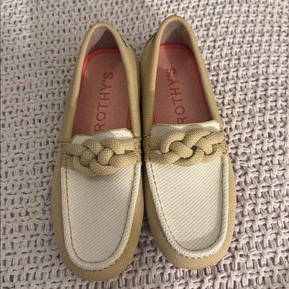 Rothy's Cream Braided Loafers